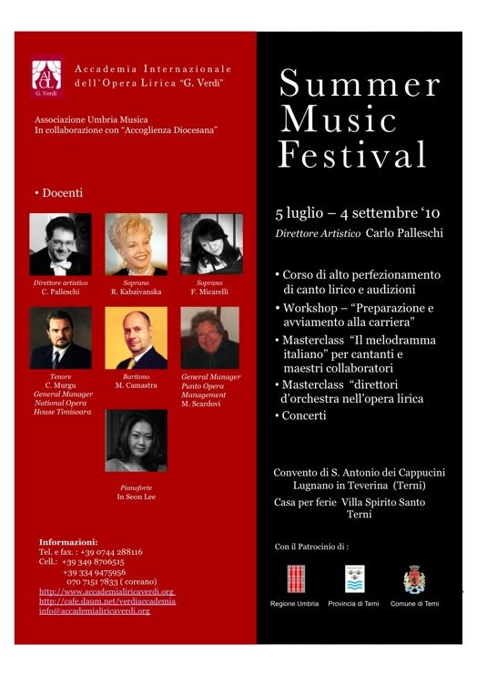 2010 Summer Music Festival