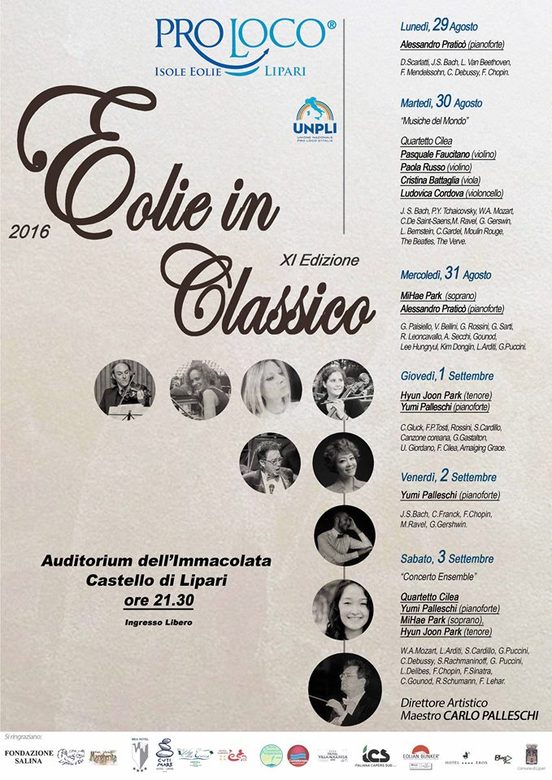 EOLIE IN CLASSICO 2016 XI EDIZIONE
